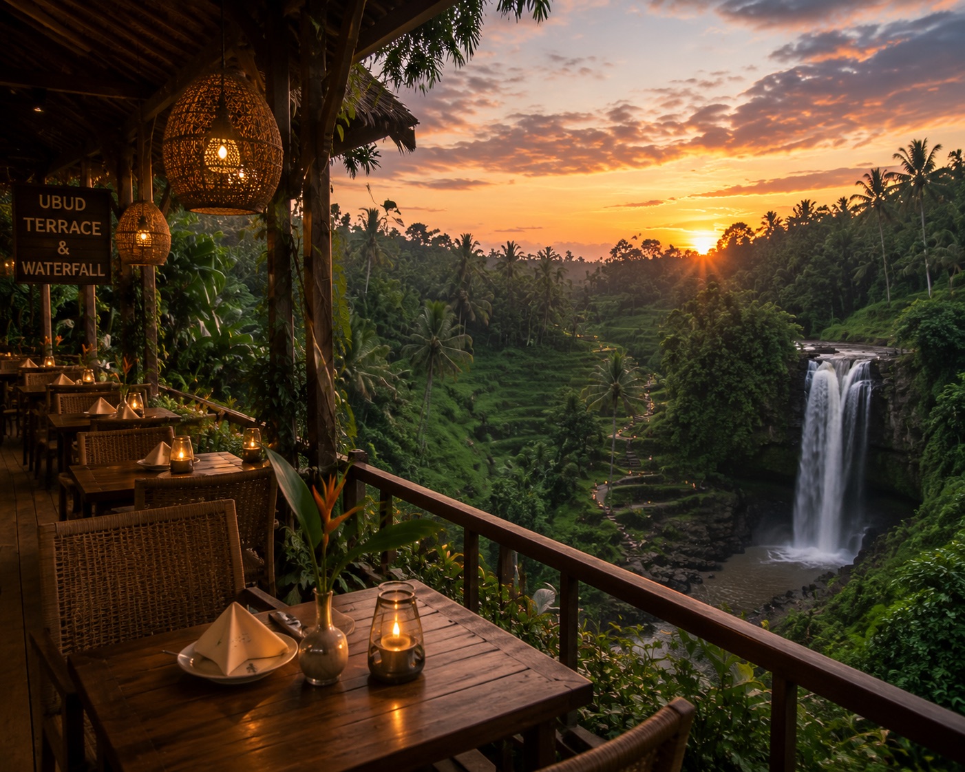 Ubud Rice Terrace & Waterfall Day Tour